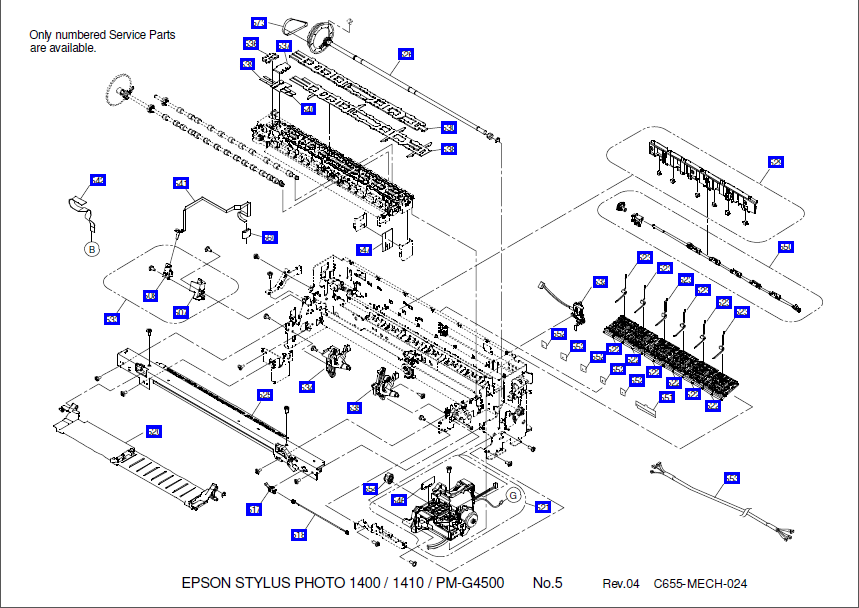 Epson Stylus Photo 1400 Parts Manual-5 Epson Stylus Photo 1400 Parts Manual-5